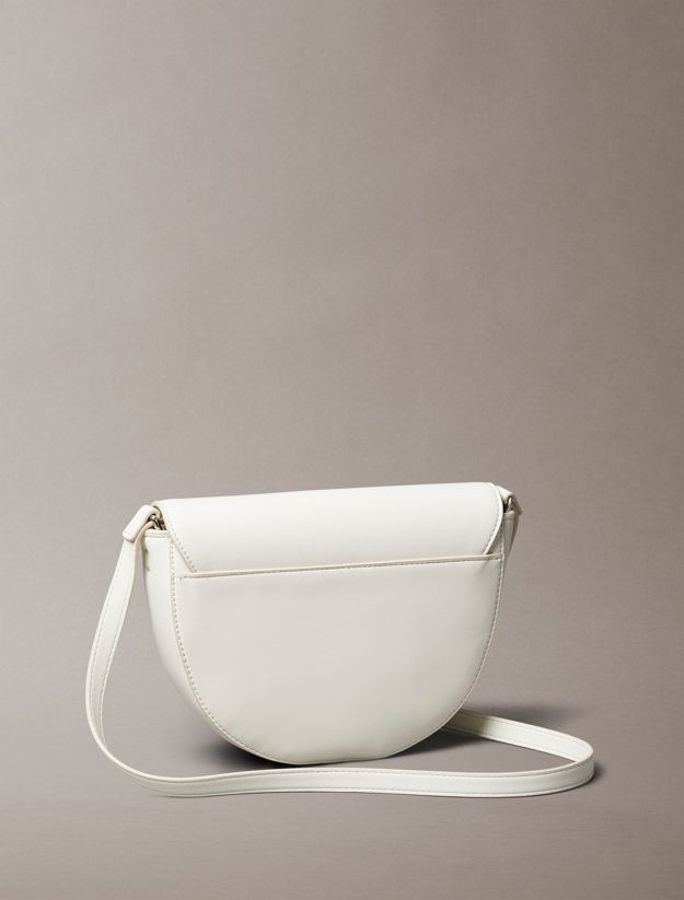 Embossed Monogram Logo Saddle Bag