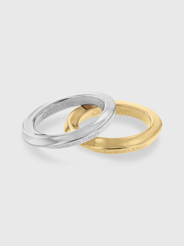 Twisted 2-Piece Ring Set