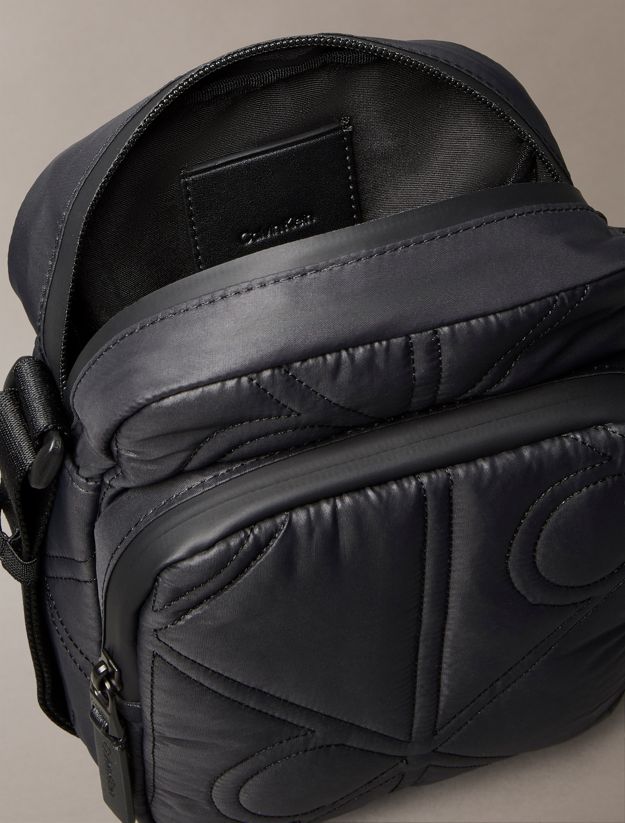 Puffer Monogram Logo Reporter Bag