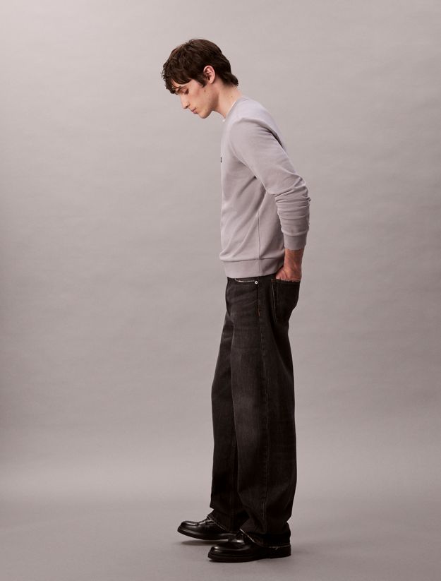 Cotton Terry Badge Sweatshirt