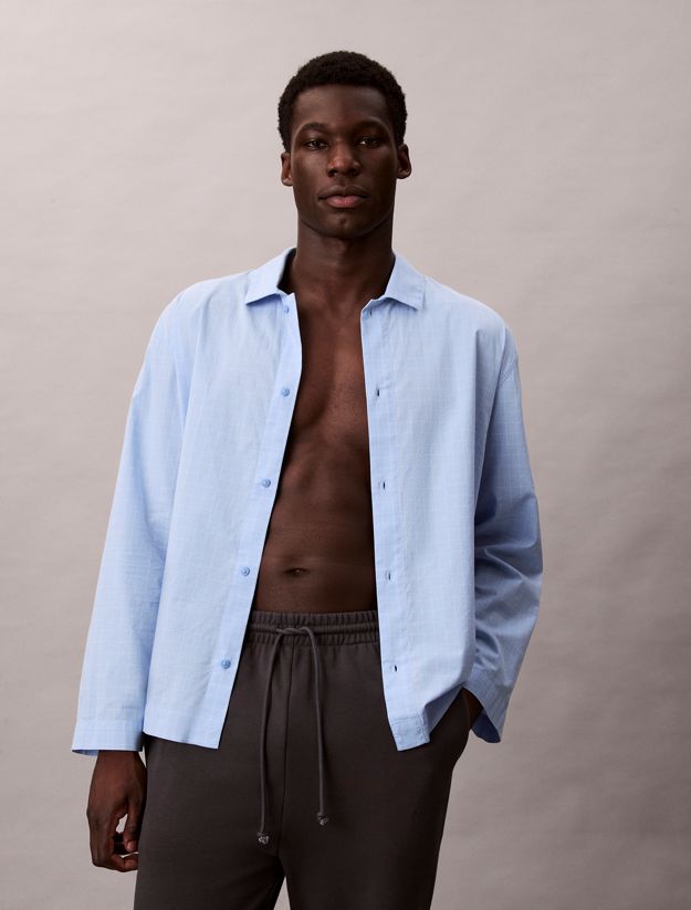 Cotton Poplin Pyjama Top