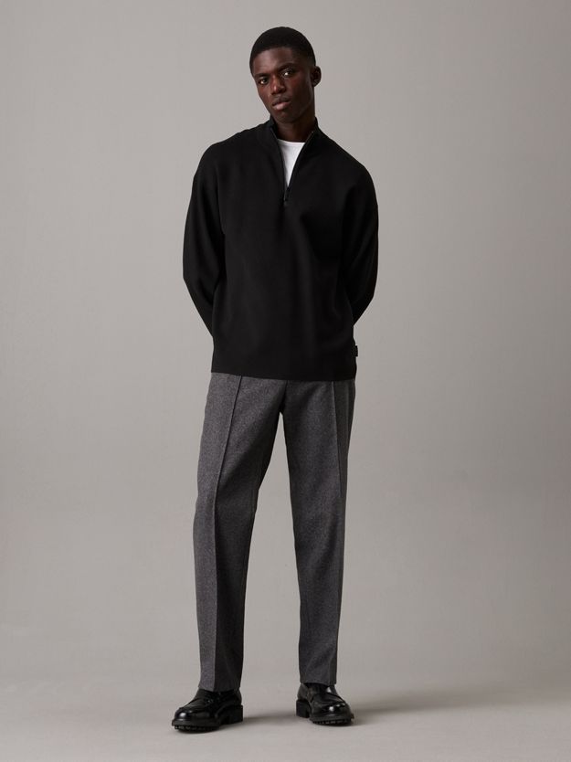 Relaxed Quarter Zip Jumper