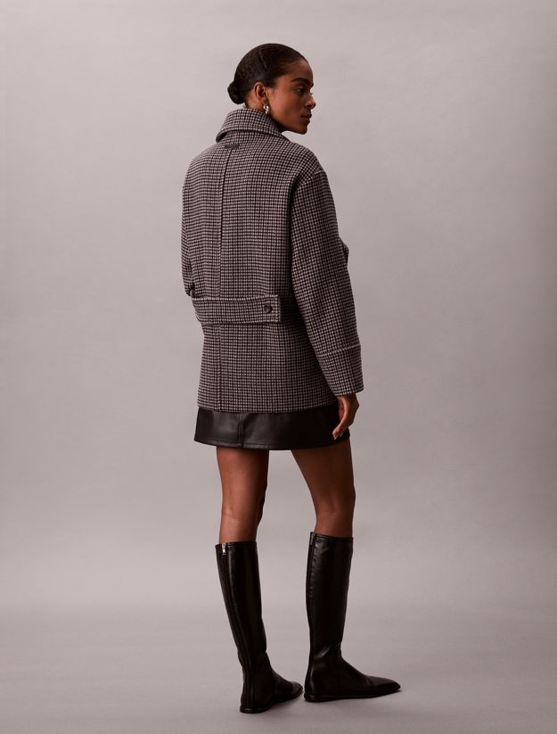 Houndstooth Peacoat