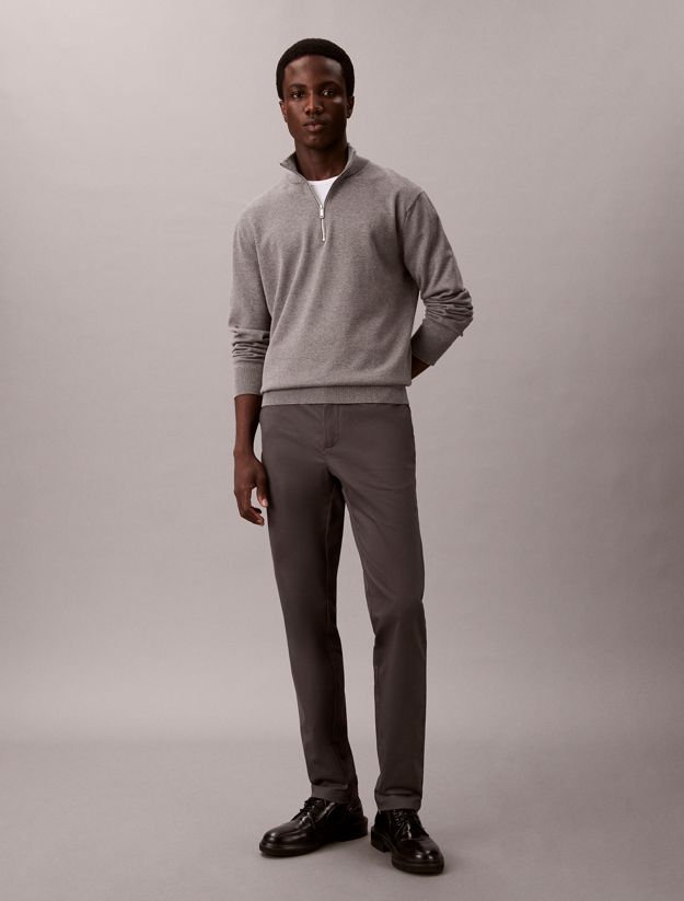 Slim Sateen Chino Trouser