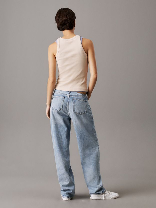 Slim Ribbed Monogram Tank Top