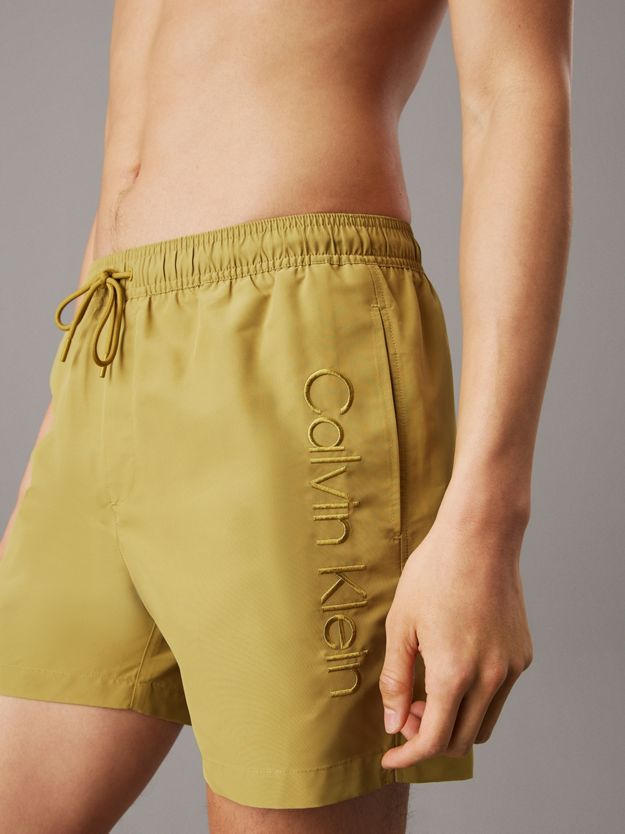 Medium Drawstring Swim Shorts - Logo Embroidery