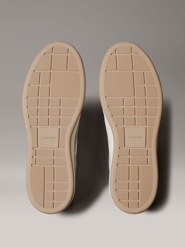 Leather and Suede Signature Trainers