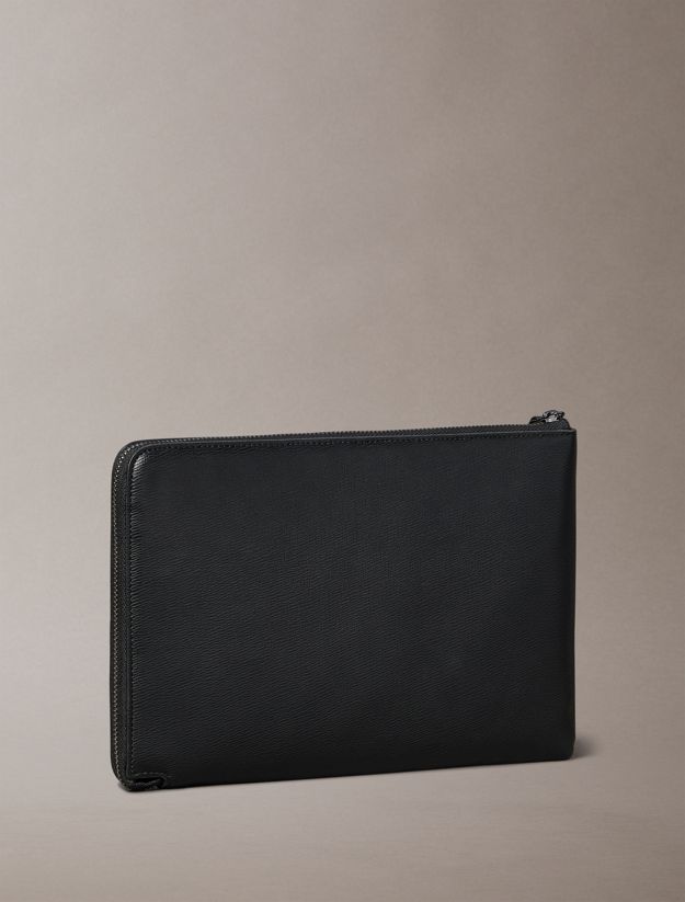 Saffiano Wrist Strap Wallet Zip Pouch