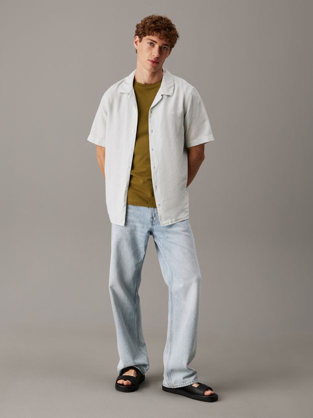 Linen Cotton Cuban Collar Shirt