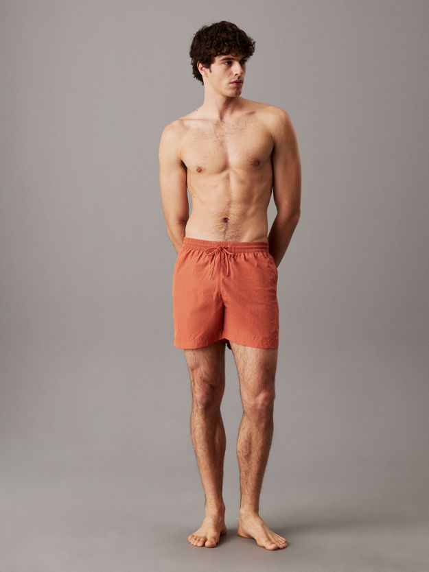 Medium Drawstring Swim Shorts - CK Monogram