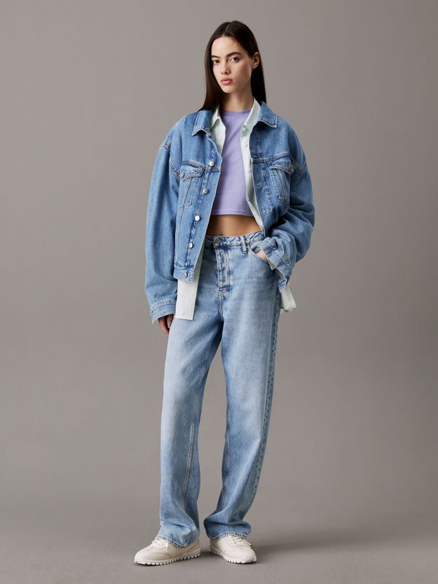 Cropped Cotton Stretch T-shirt