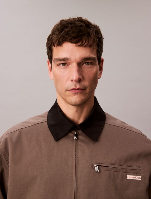 Relaxed Cotton Twill Blouson Jacket