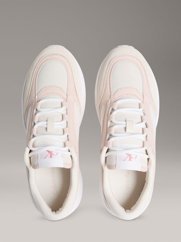 Faux Leather Trainers