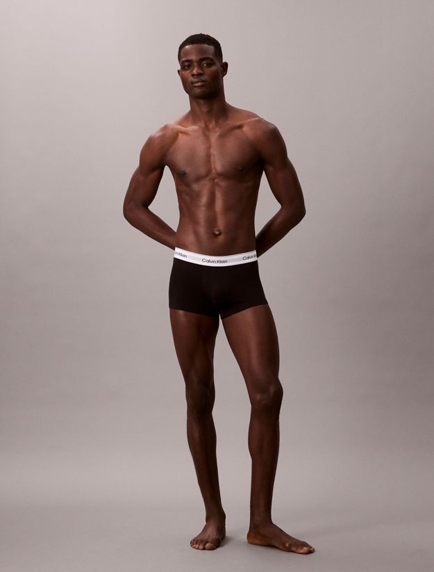 3 Pack Low Rise Trunks - Icon Cotton Stretch
