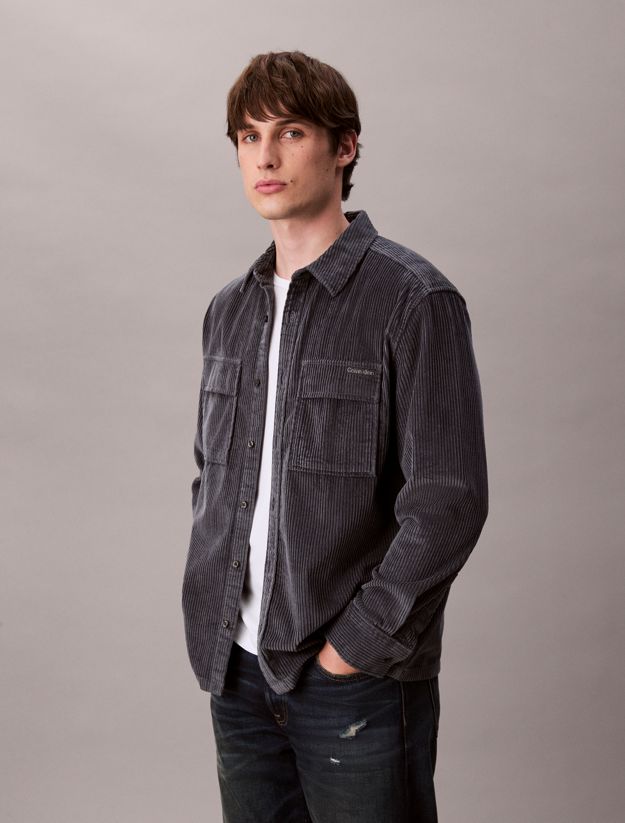 Corduroy Relaxed Button-Down Shirt