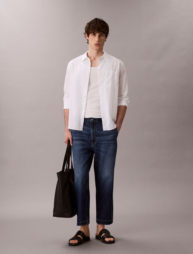 90's Tapered Cropped Jeans