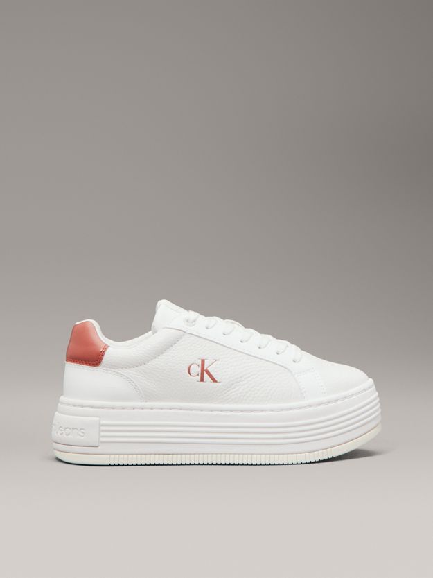 Leather Platform Trainers