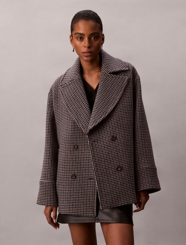 Houndstooth Peacoat