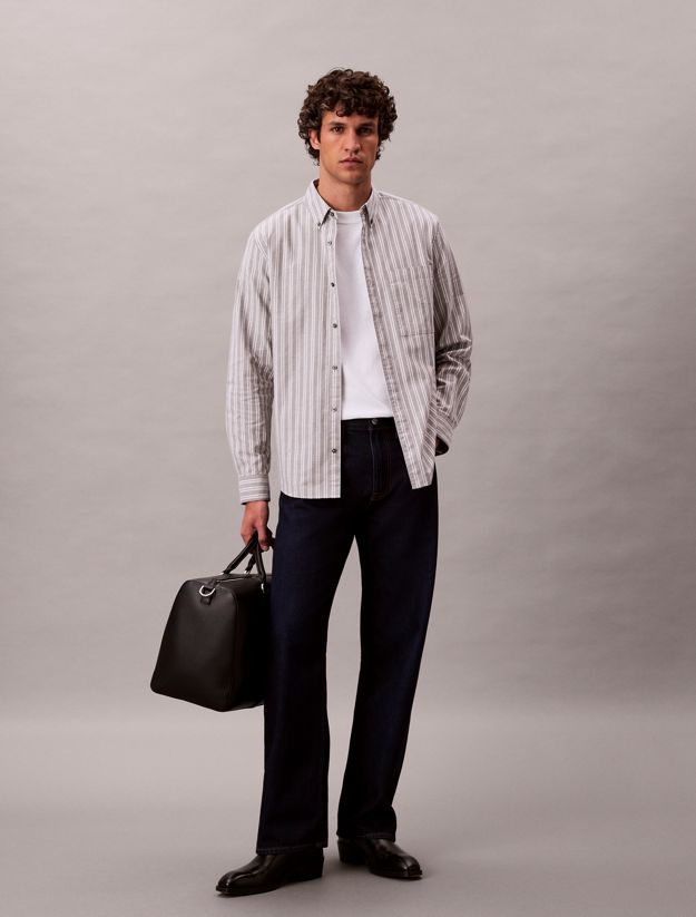 Stripe Oxford Classic Button-Down Shirt