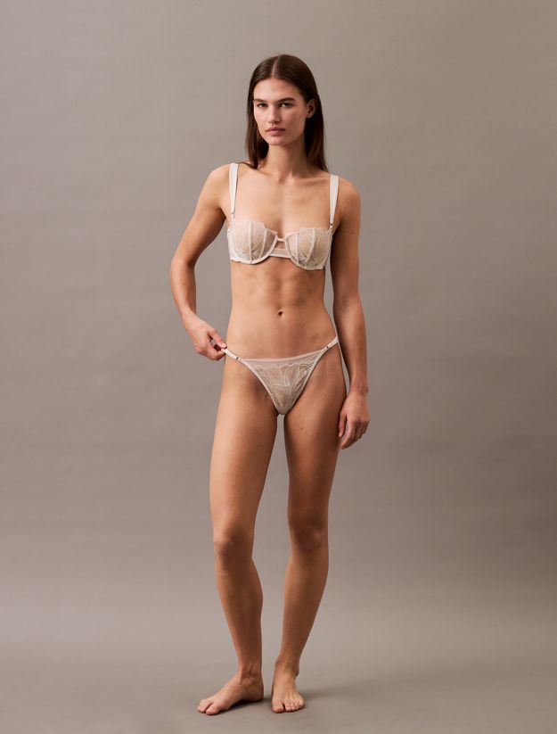 Balconette Bra - CK Black Floral Lace