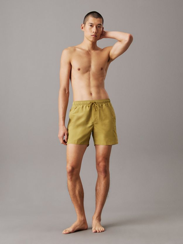 Medium Drawstring Swim Shorts - Logo Embroidery