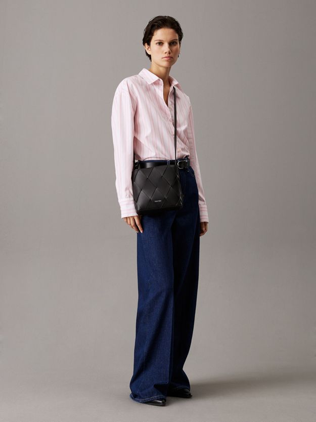 Square Woven Crossbody Bag