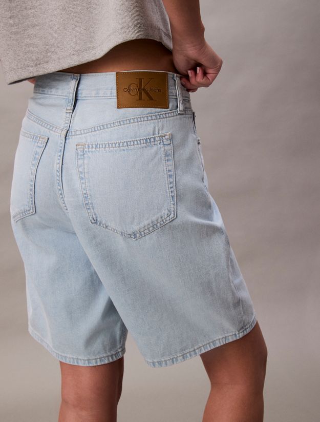 Relaxed Linen Blend Bermuda Shorts