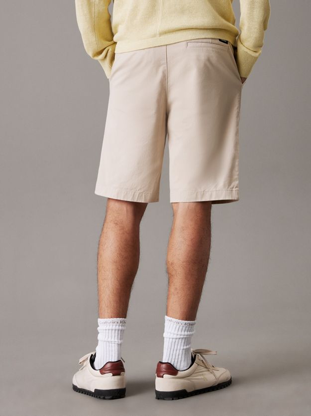 Straight Twill Chino Shorts