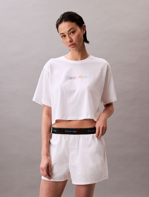 Cotton Poplin Pyjama Shorts - Pride