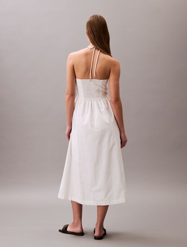 Cotton Twill Halter Dress