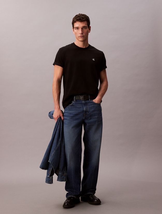 Embroidered Monogram Logo Relaxed T-Shirt