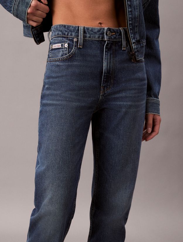 High Rise Straight Jeans