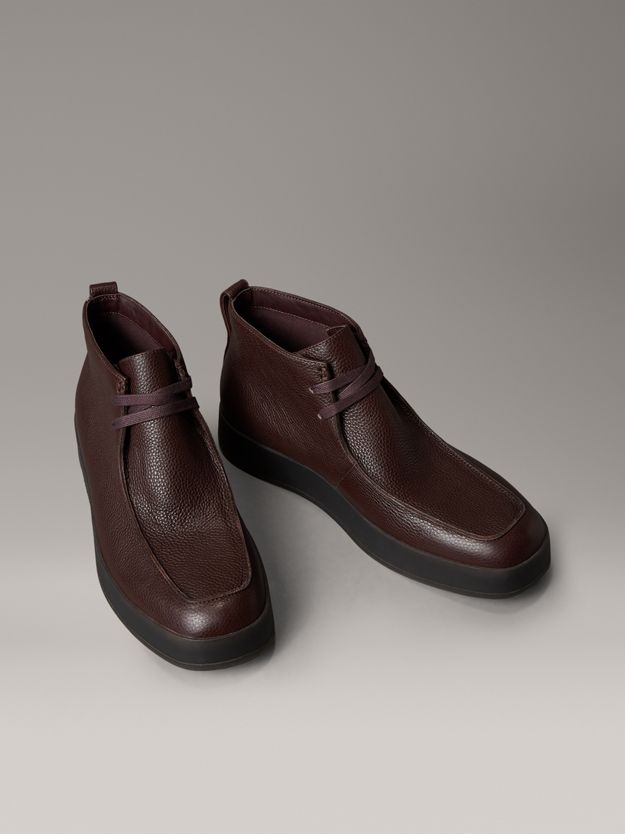 Leather Hybrid Cupsole Chukka Boots