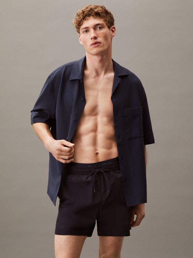 Double Waistband Swim Shorts - CK Soft Nylon