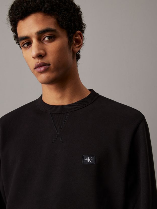 Cotton Terry Badge Sweatshirt