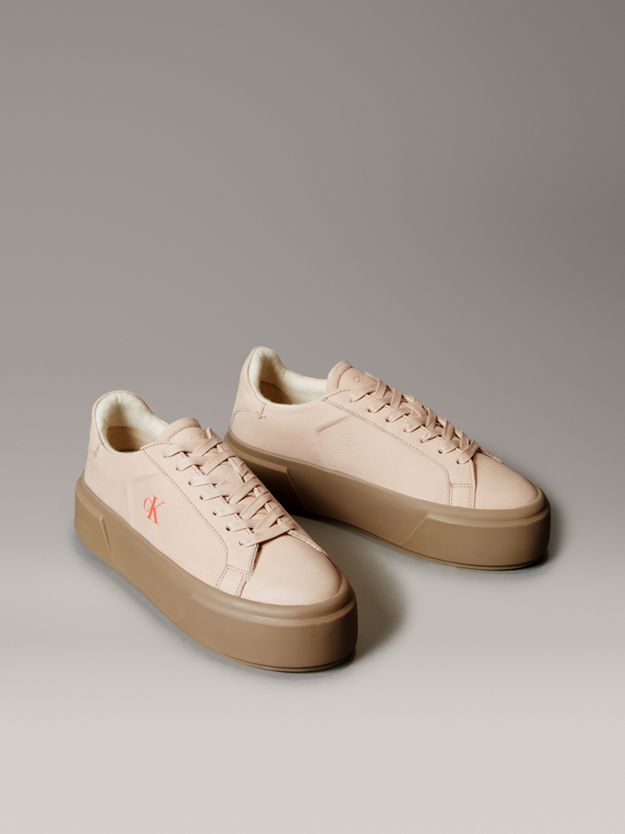 Leather Warm Winter Platform Trainers