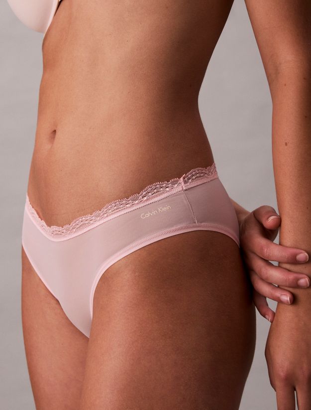 Bikini Briefs - Microfibre Stretch with Lace