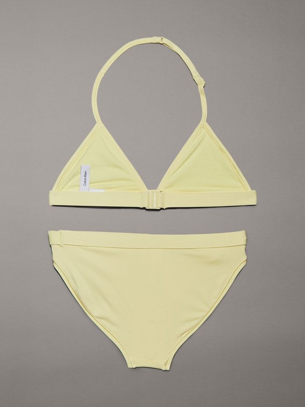 Girls Triangle Bikini Set - CK Monogram