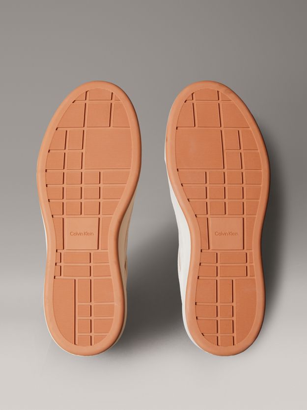 Leather and Suede Signature Trainers