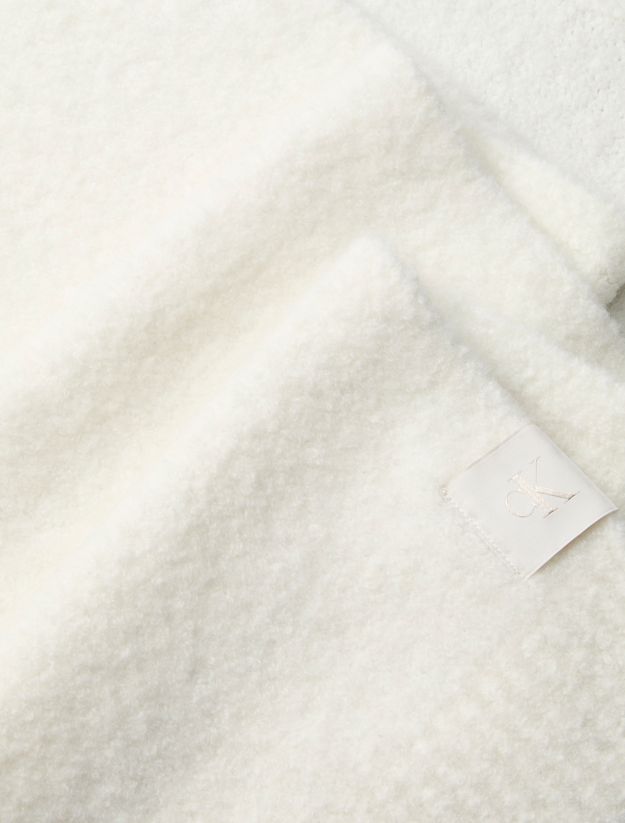 Soft Boucle Signature Logo Scarf