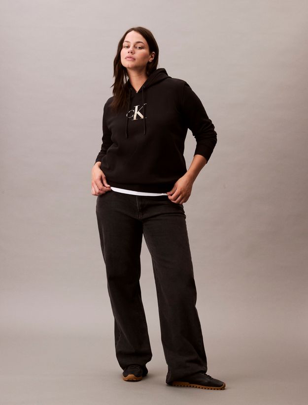Plus Size Monogram Hoodie