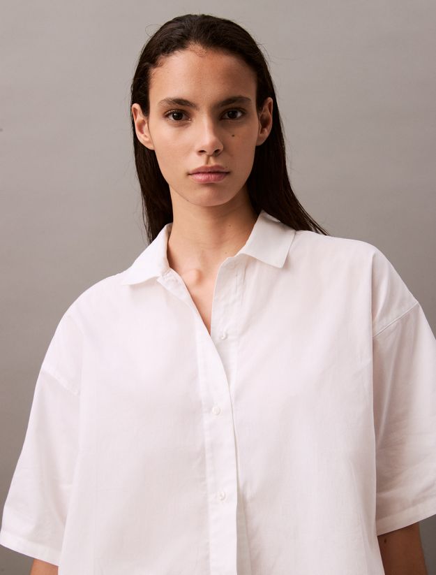 Cotton Poplin Pyjama Top
