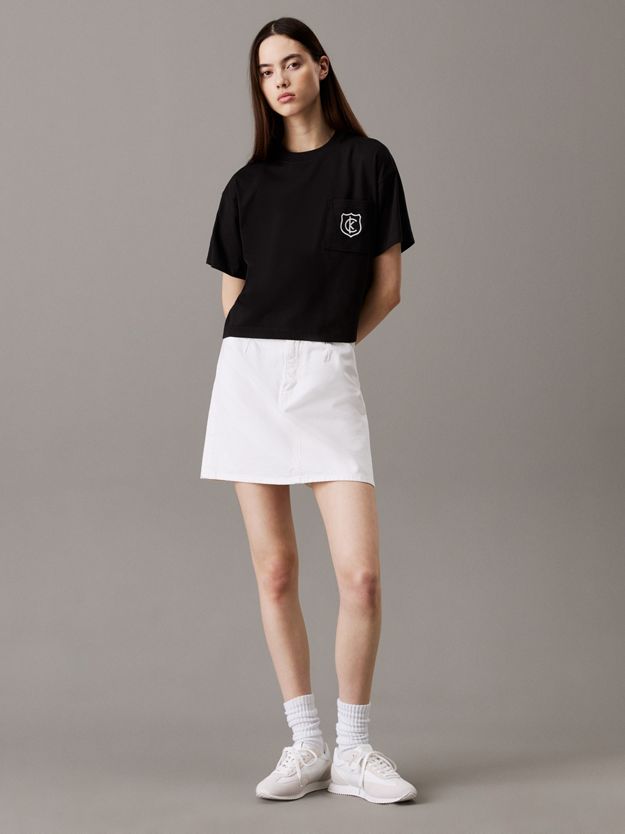Cropped Shield Logo T-shirt