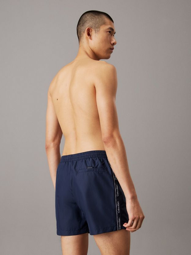 Medium Drawstring Swim Shorts - Logo Tape