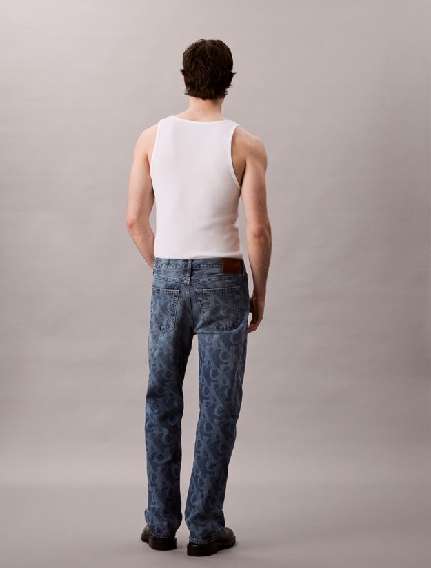 90's Straight Logo Jeans