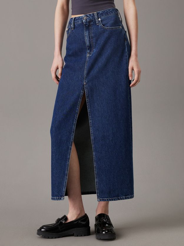 Denim Maxi Skirt