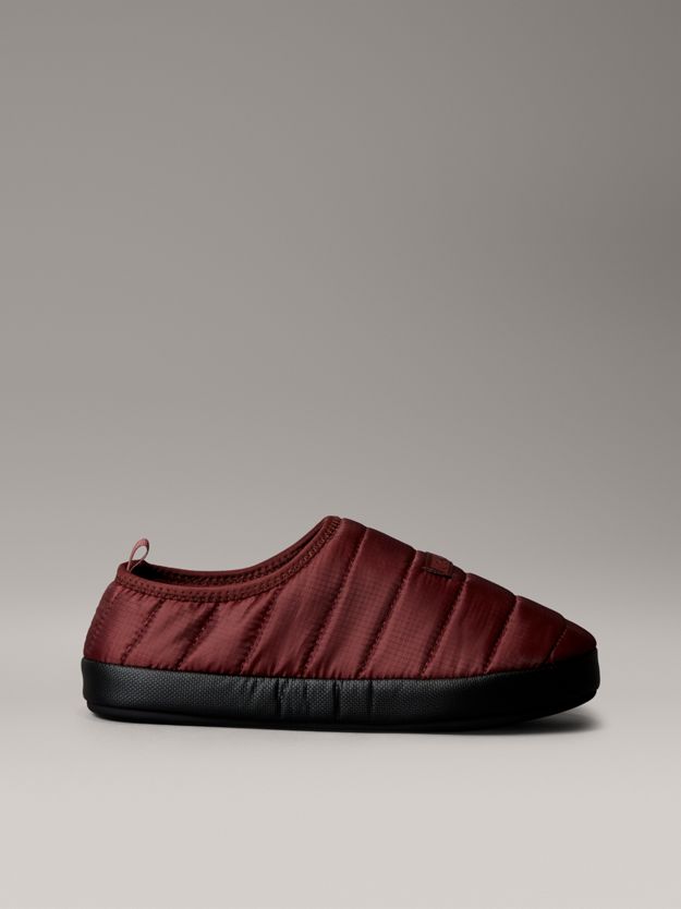 Quilted Padded Ripstop Slippers