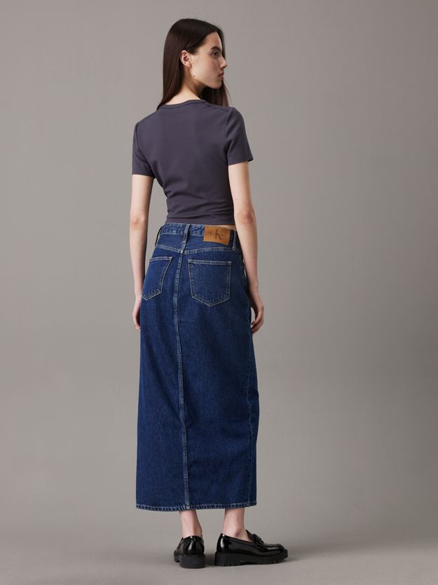 Denim Maxi Skirt