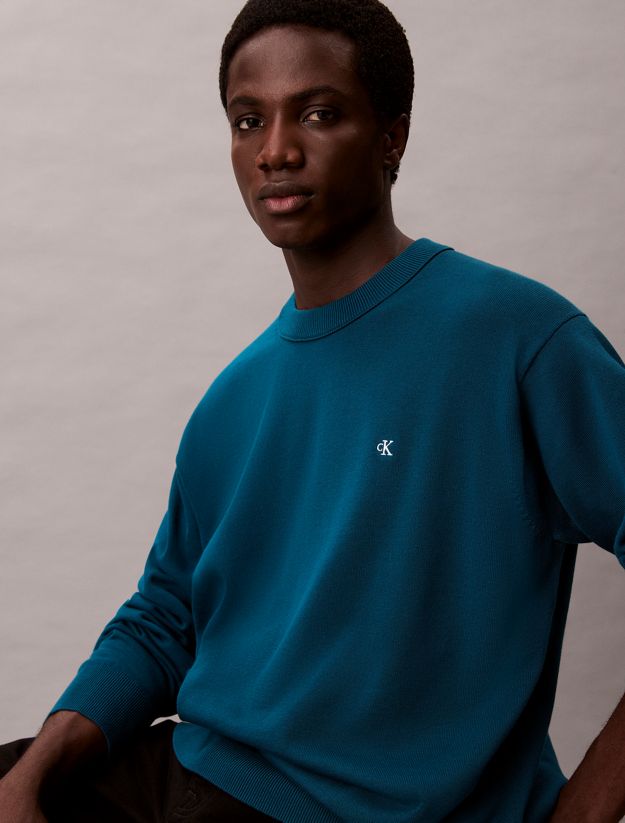 Relaxed Cotton Monogram Jumper