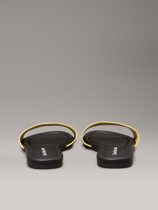 Faux Leather Sliders